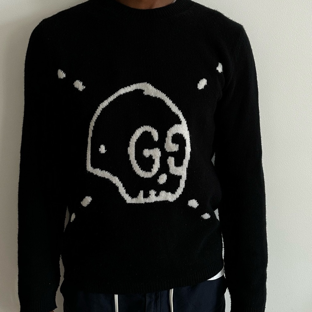 SOLD Gucci Ghost wool Skull sweater